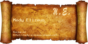 Medy Elizeus névjegykártya